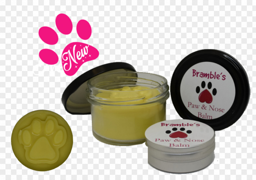 Hand Painted Coconut Lip Balm Dog Oil Beeswax Marigolds PNG