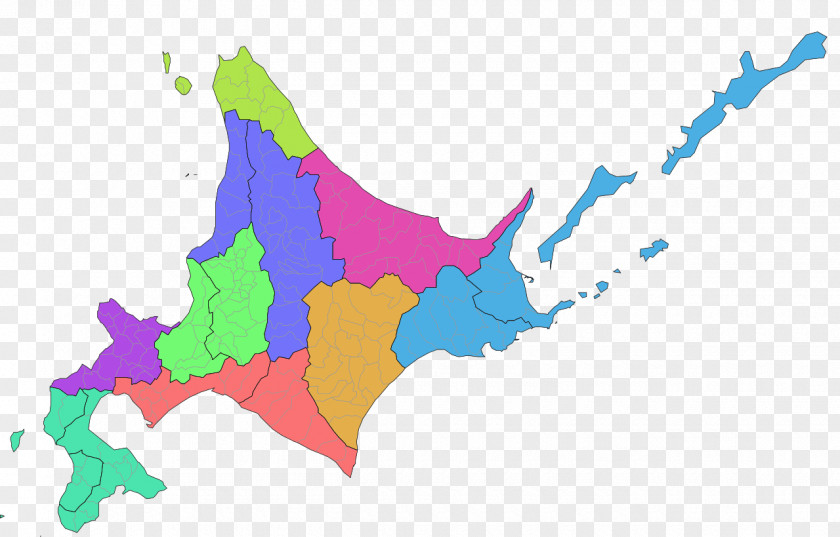 Map Hokkaido PNG