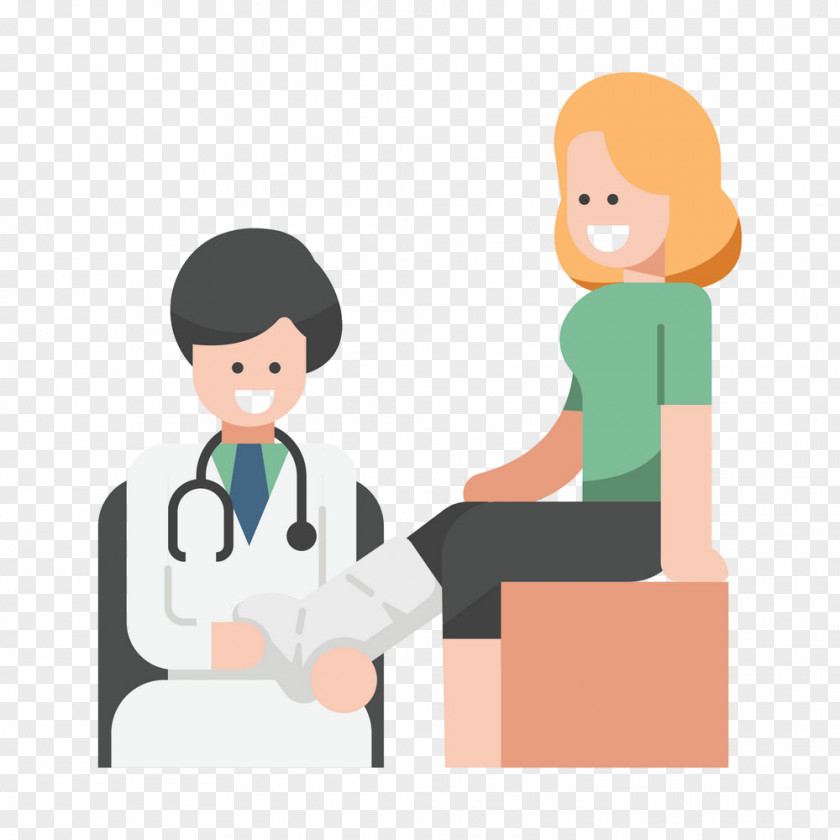 Patient Conversation Cartoon Job Sitting Health Care Provider Gesture PNG