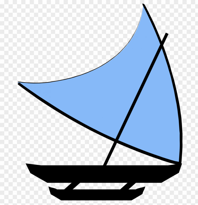 Sail Plan Proa Crab Claw Lateen PNG