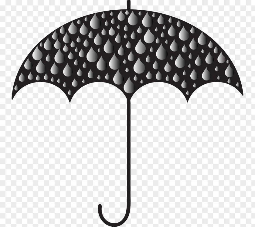 Silhouette Prismatic Color Rain Umbrella Drop Clip Art PNG