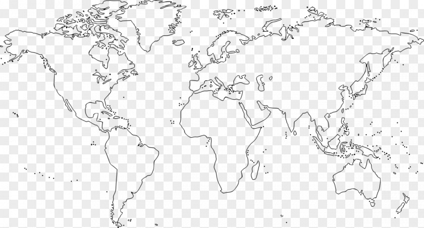 World Map Blank Clip Art PNG