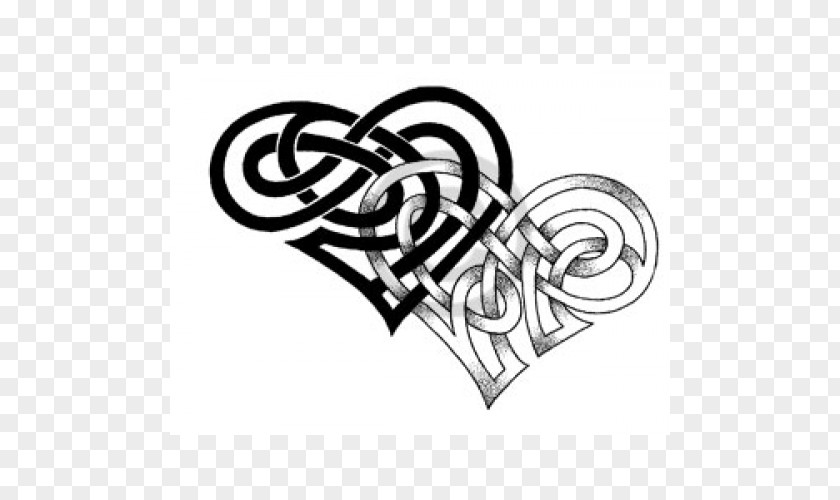 Celtic Heart Tattoo Knot Triskelion Art Ornament PNG