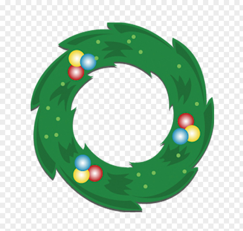 Creative Christmas Wreath Garland PNG