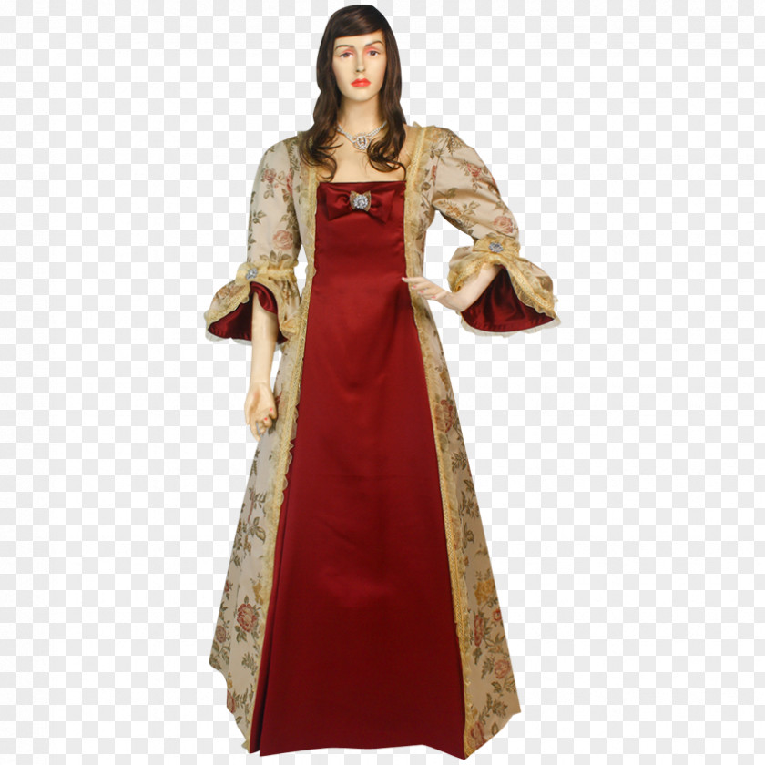 Dress Robe Middle Ages Gown Clothing PNG