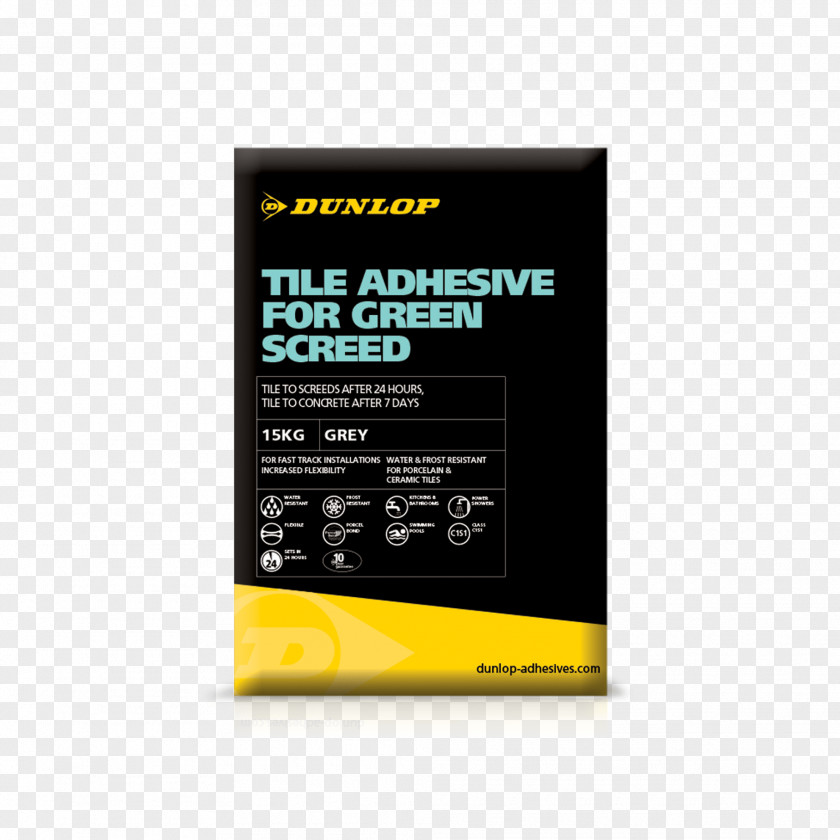 Dunlop Tile Grout Adhesive Floor Screed PNG