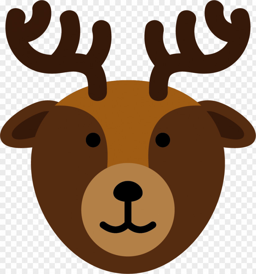 Stag Deer Head Reindeer Silhouette Illustration PNG