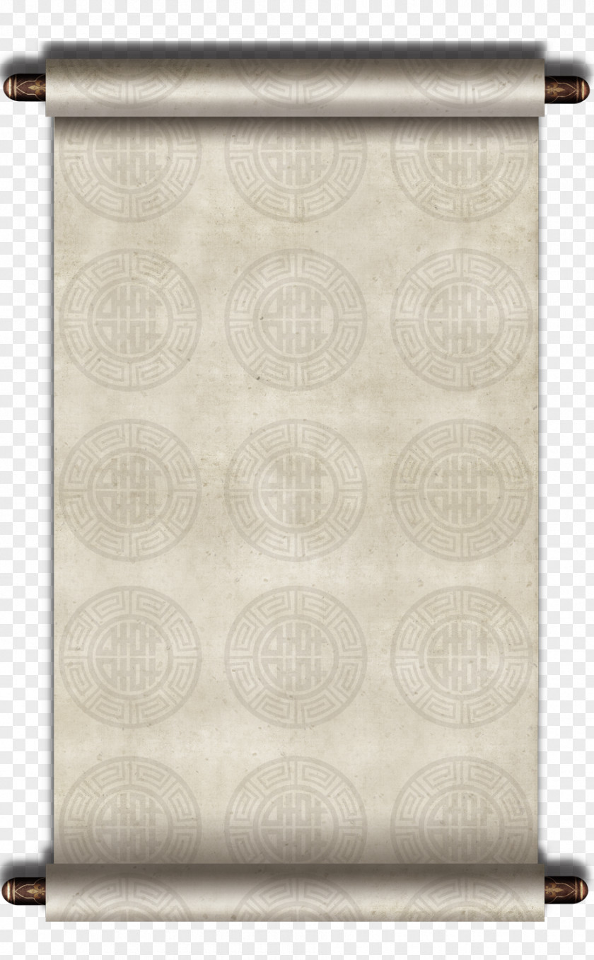 China Wind Exquisite Aesthetic Reel Scroll Paper PNG