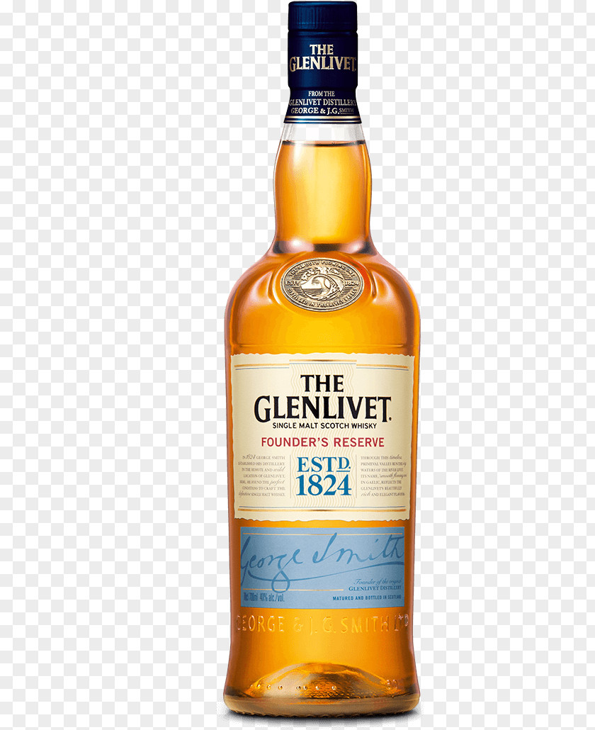 The Glenlivet Distillery Single Malt Scotch Whisky Whiskey PNG