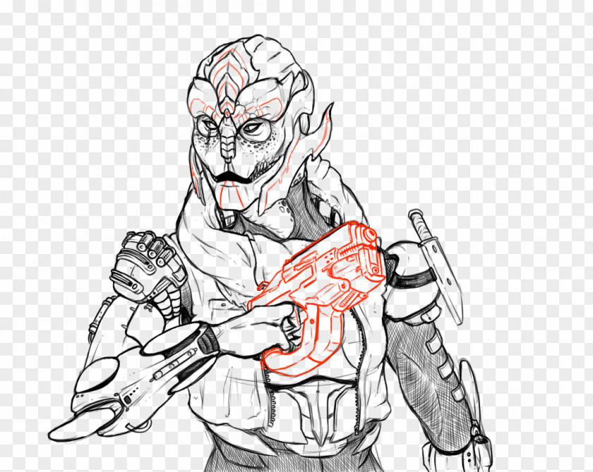 Self Taught Peasant Mass Effect 3 Drawing Fan Art Sketch PNG