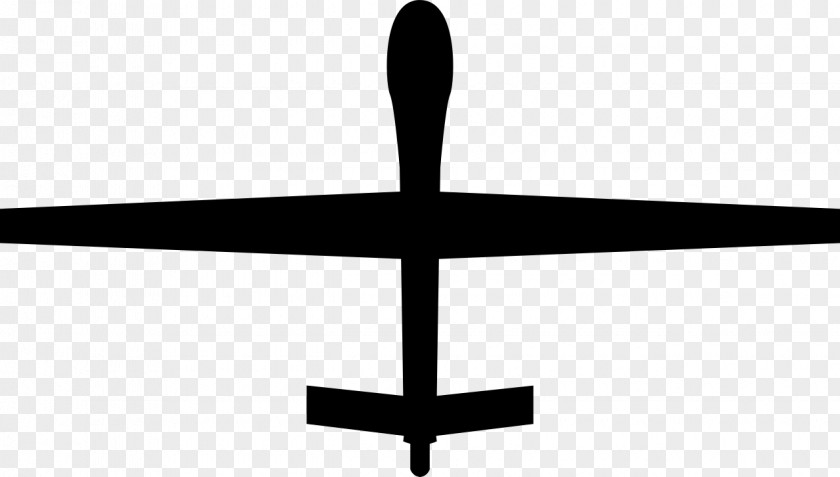 Silhouettes Clipart General Atomics MQ-1 Predator MQ-9 Reaper MQ-1C Gray Eagle Unmanned Aerial Vehicle Aircraft PNG