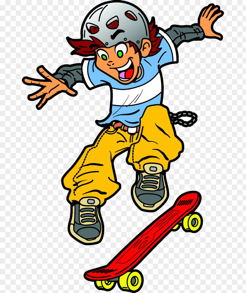 Skateboard Jump Skateboarding Cartoon Royalty-free PNG