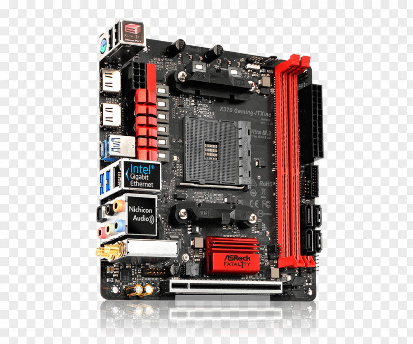 Socket AM4 Fatal1ty X370 Gaming-ITX/ac Mini-ITX ASRock Motherboard PNG