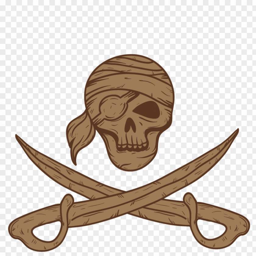 Vector Decorative Pirate Piracy Icon PNG