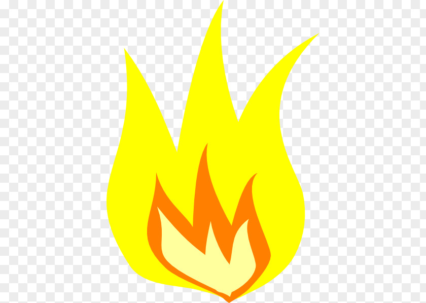 Yellow Flame Fire Clip Art PNG
