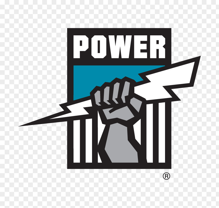 Black Power Logo Port Adelaide Football Club West Coast Eagles Oval 2018 AFL Season PNG
