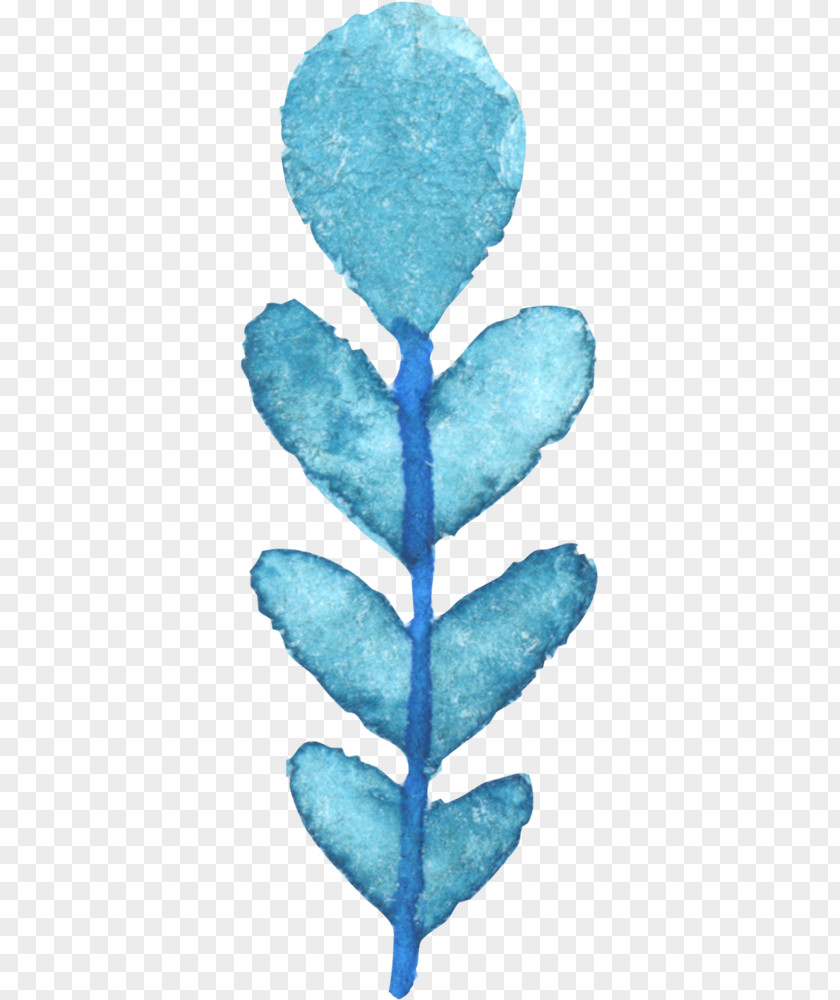 Blue Paint Floral Design Material Pattern PNG