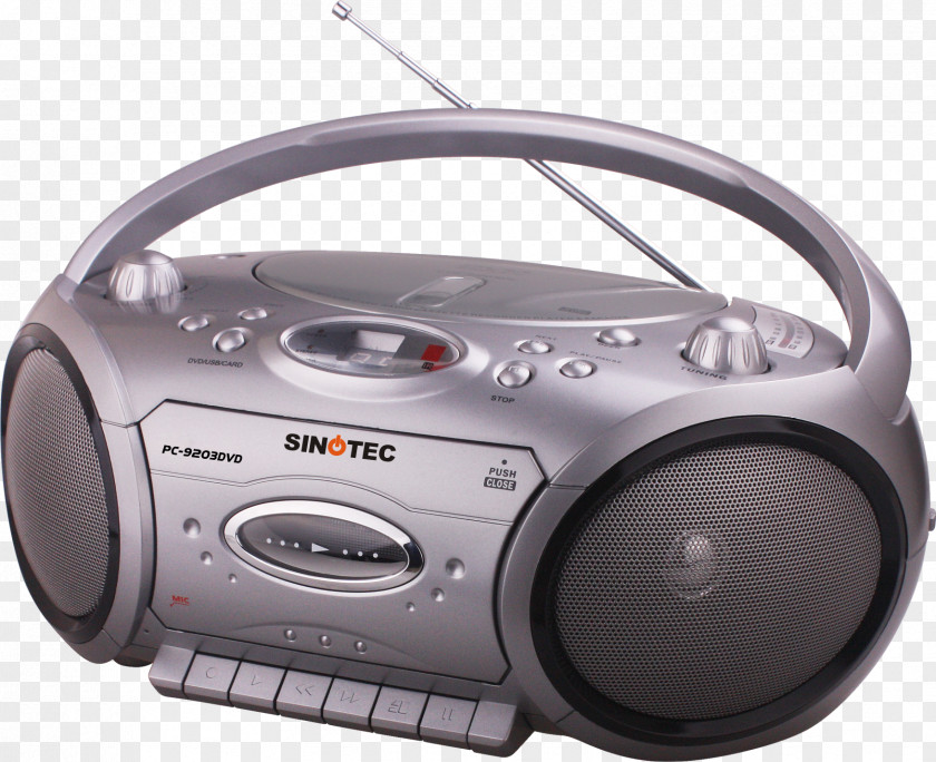 Cassette Player Boombox Radio Deck Compact FM Broadcasting PNG