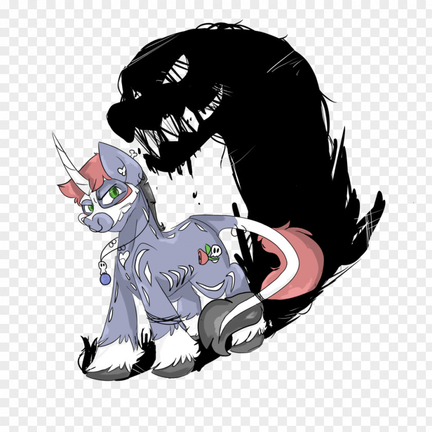 Cat Horse Unicorn Cartoon PNG