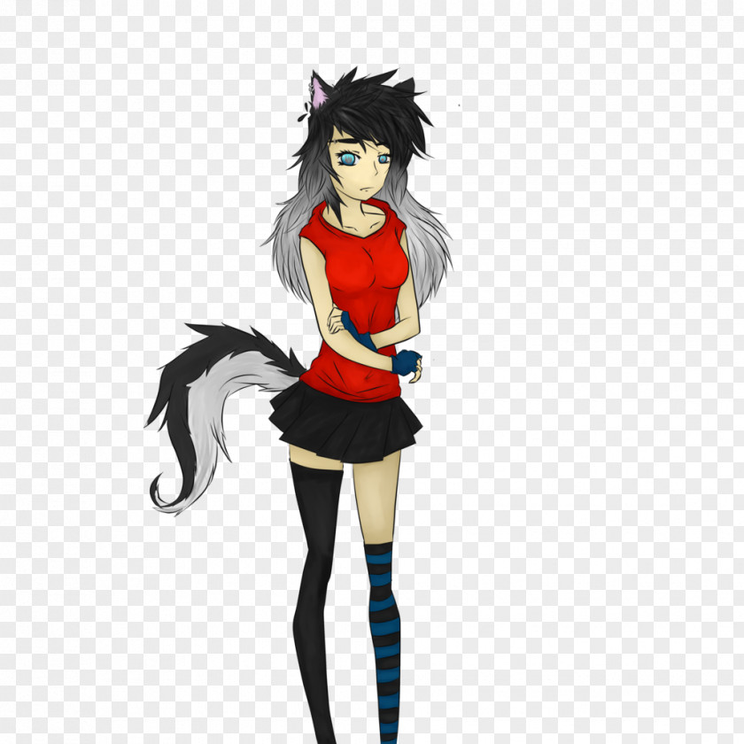 Grils Gray Wolf Drawing Female PNG
