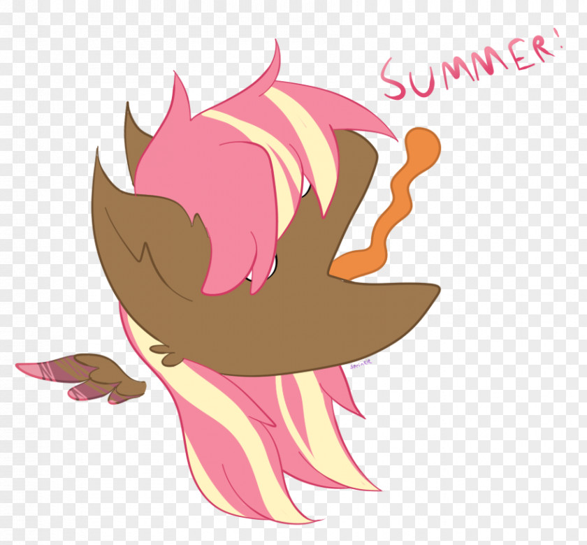 Summer. Summer Time Illustration Clip Art Horse Design Pink M PNG