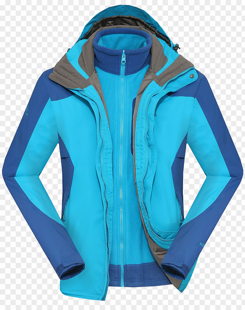 Winter Coat Hoodie Tracksuit Clothing Blue PNG