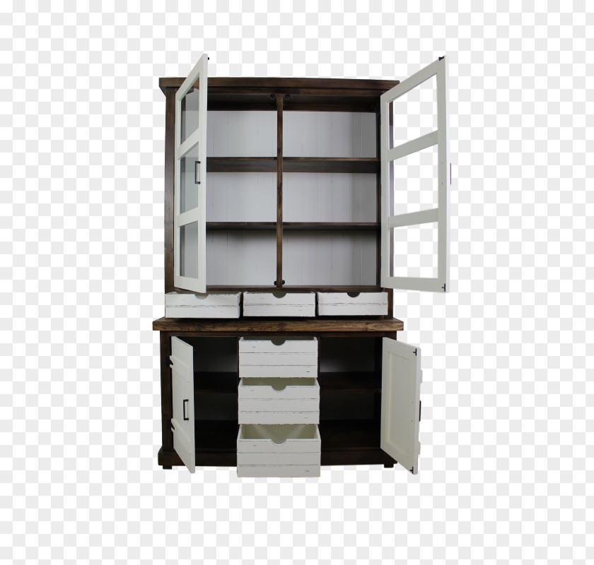 Wood Shelf Industrial Design White PNG