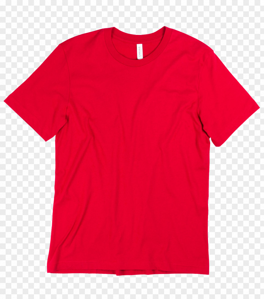 Printed T Shirt Red T-shirt Crew Neck Clothing Polo PNG