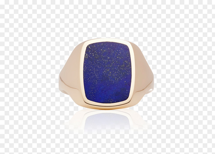 Sapphire Ring Lapis Lazuli Signet Colored Gold PNG