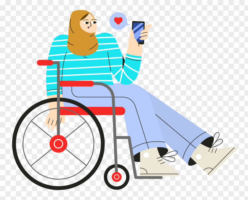 Sitting On Wheelchair PNG