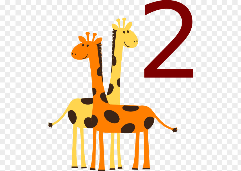 2 Clipart Baby Giraffes Free Content Clip Art PNG