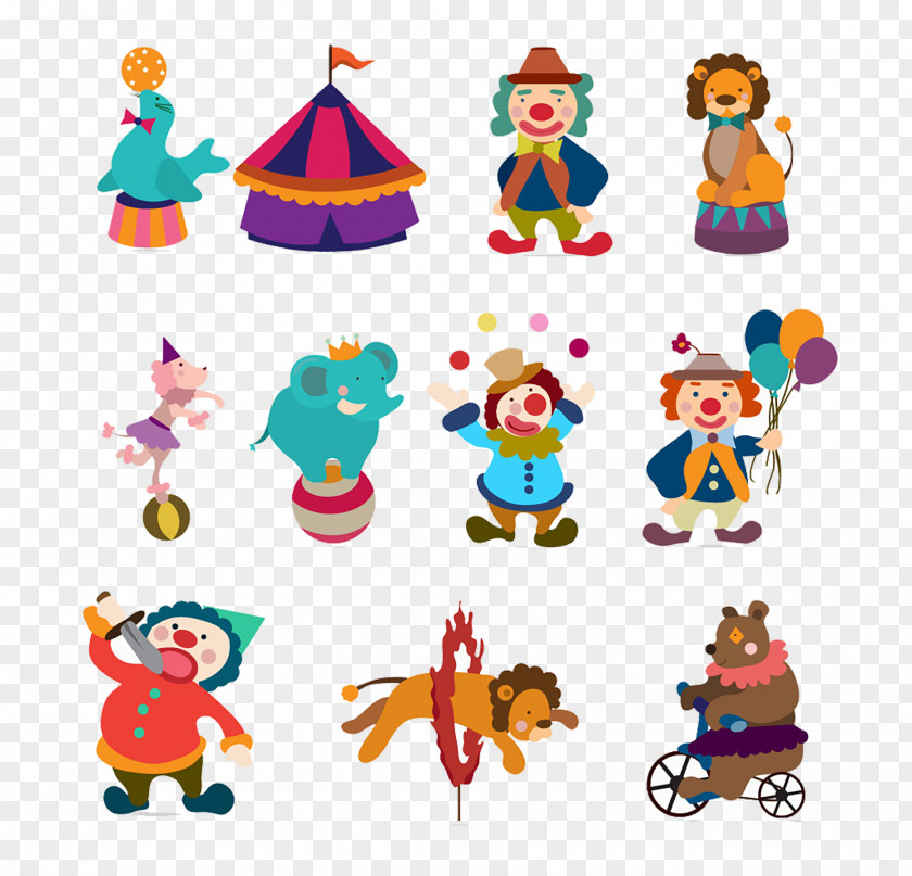 Cartoon Circus Material Package Drawing Dessin Animxe9 Animation PNG