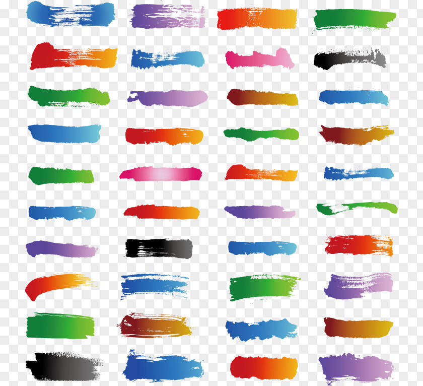 Color Watercolor Brush Material Effect Painting Euclidean Vector Paintbrush PNG