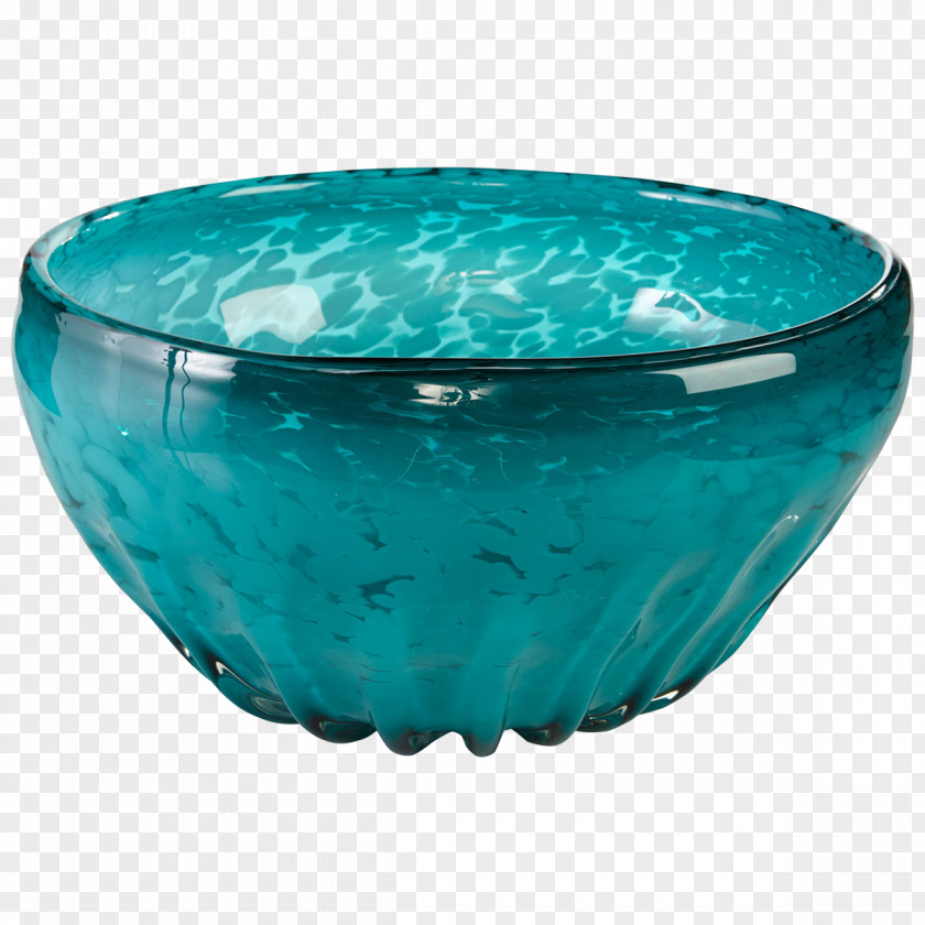 Glass Bowl Turquoise PNG