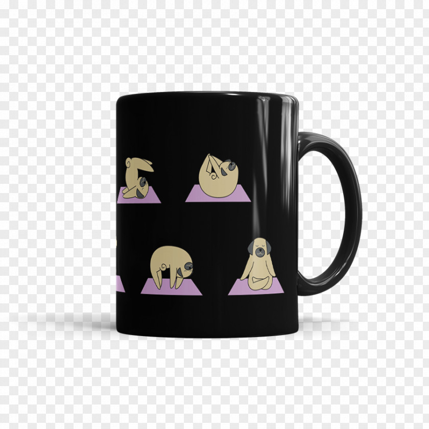 Pug Yoga Mug Cup PNG