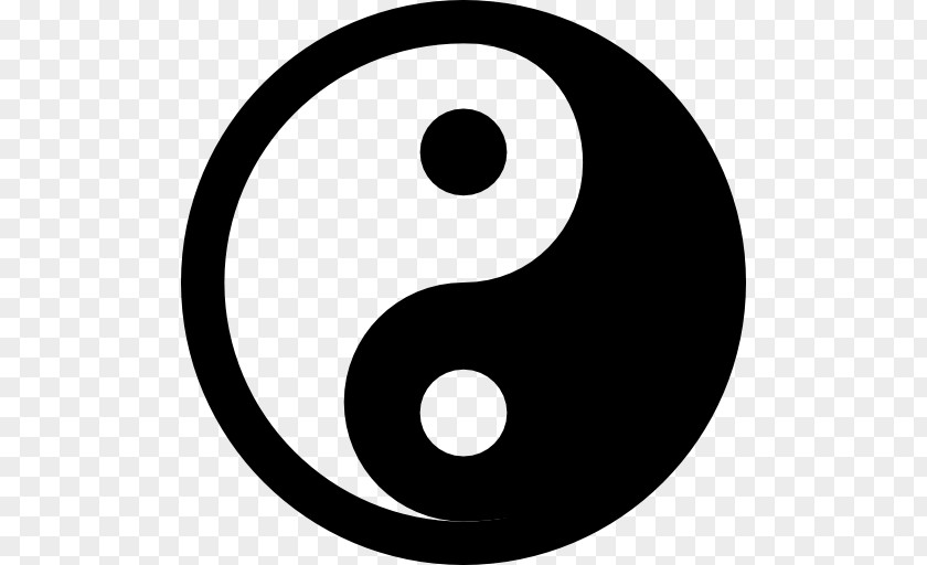 Yin Yang And Symbol Emoticon PNG