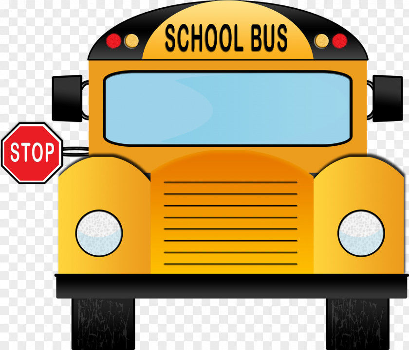 Bus School Driver Stop PNG
