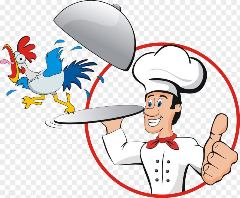 Chef Chicken Cook Illustration PNG