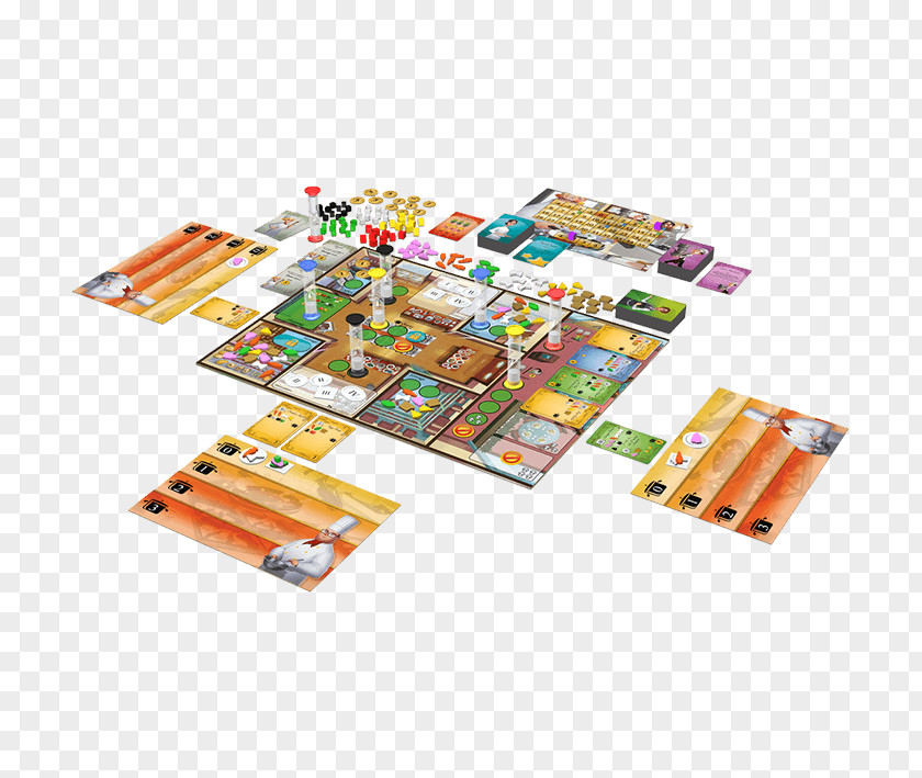 Kitchen Cooperative Board Game Table PNG