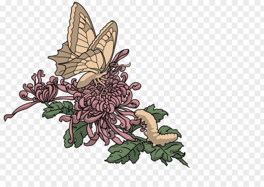Looking Up Insect Flowering Plant Legendary Creature PNG