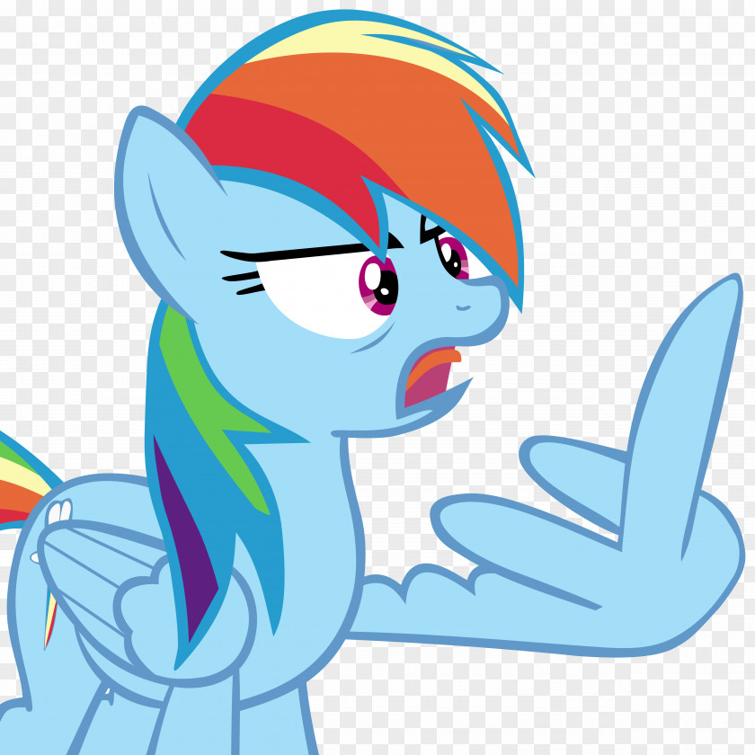 Rainbow Dash Pony Art Middle Finger PNG