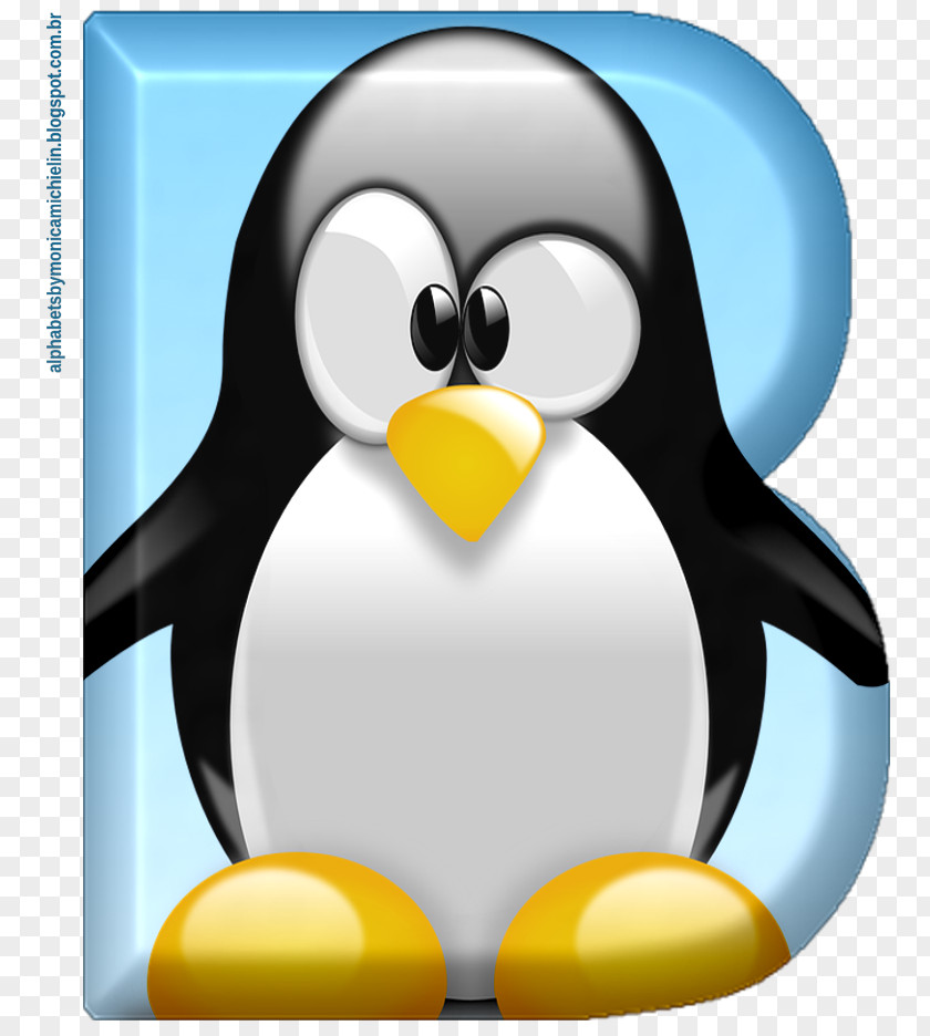 Penguin Tux Racer Linux Distribution PNG