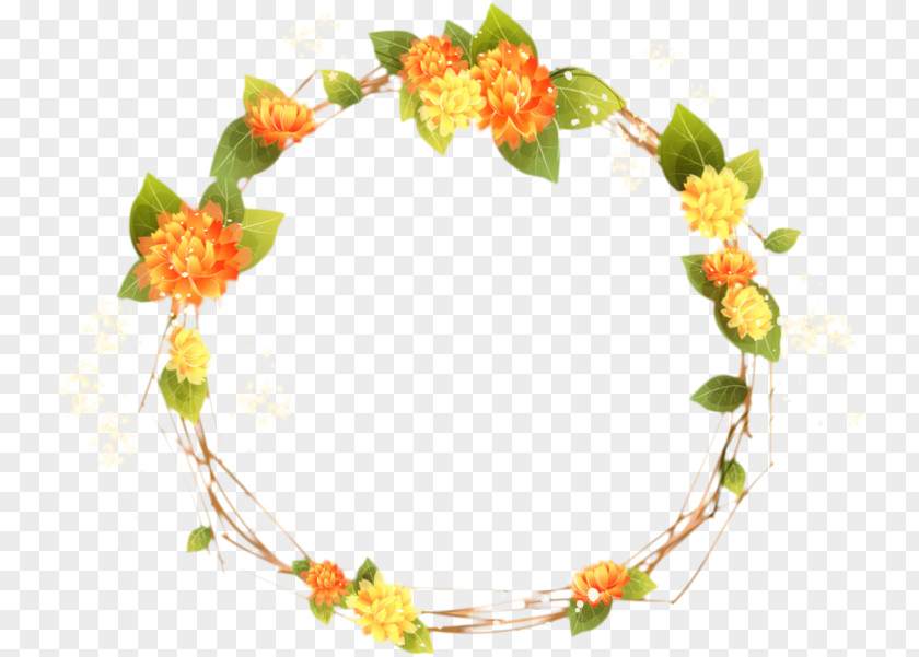 Holly Fruit Floral Wreath PNG