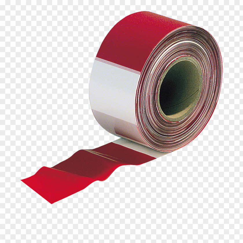 Aerobics White Plastic Barricade Tape Red Ribbon PNG