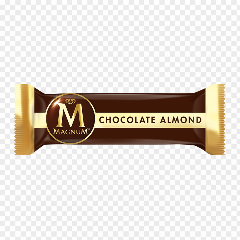 Chocolate Almond Bar Ice Cream Truffle White Magnum PNG