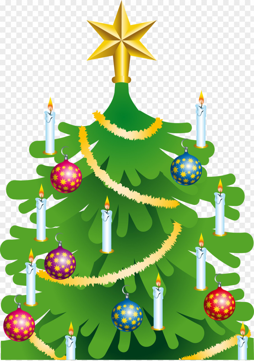 Christmas Tree Serif Clip Art PNG