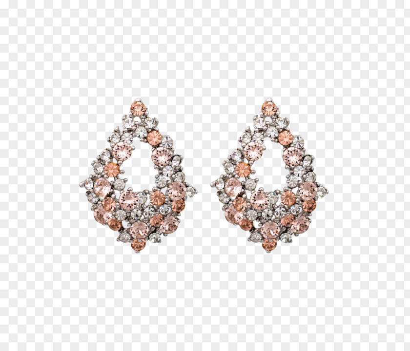 Jewellery Earring Silver Crystal Swarovski PNG