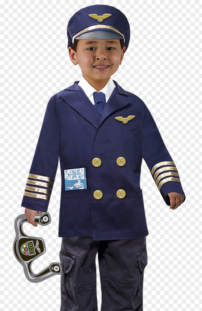 Pilot Military Uniform Police Officer Profession Costume PNG