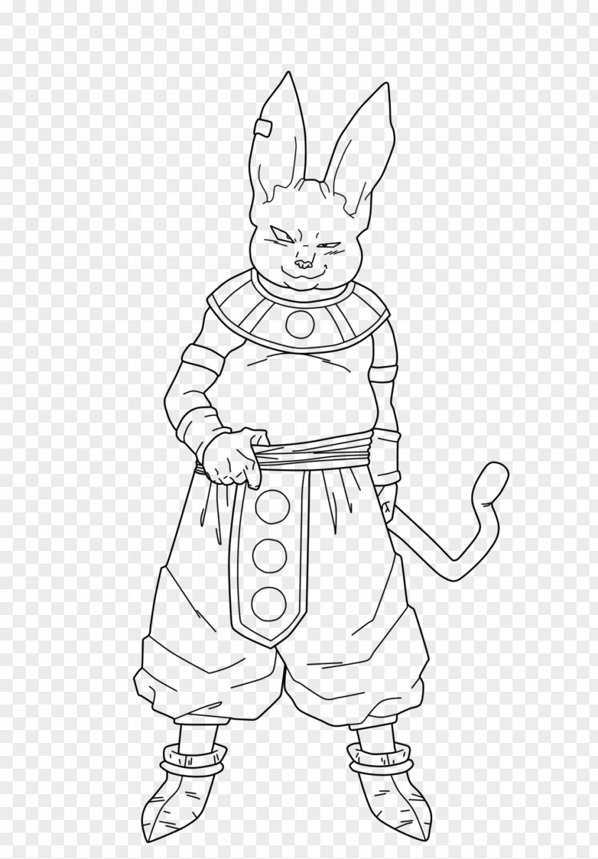 Rabbit Easter Bunny Hare Line Art Drawing PNG