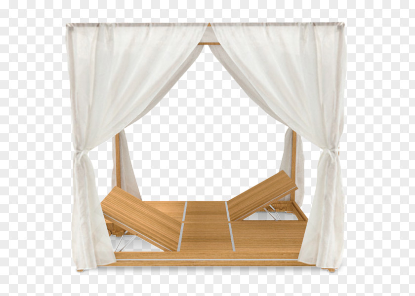 Bed Deckchair Sunlounger Daybed Wood PNG